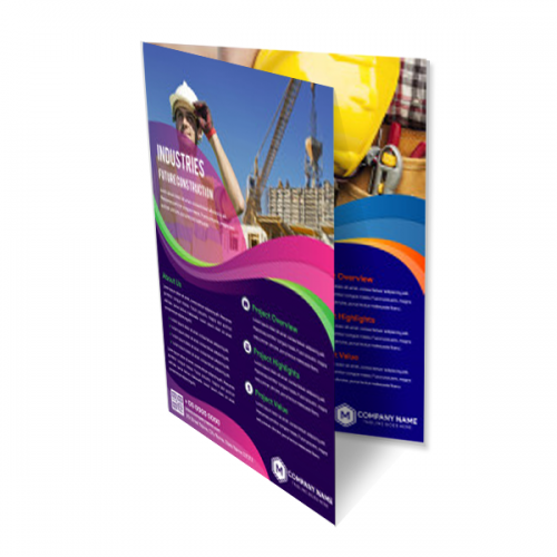 FOLDER DOBRADO COUCHE 150 GRAMAS 15X21CM 