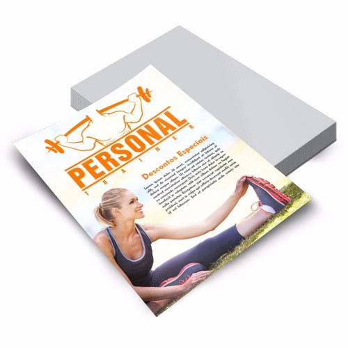 PANFLETO COUCHE BRILHO 90 GRAMAS 14x20 CM - 4X0